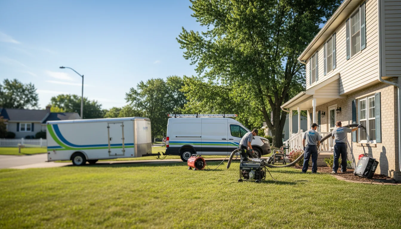 Flooded Basement Restoration And Cleanup With Repair in Cedarville, MI near me